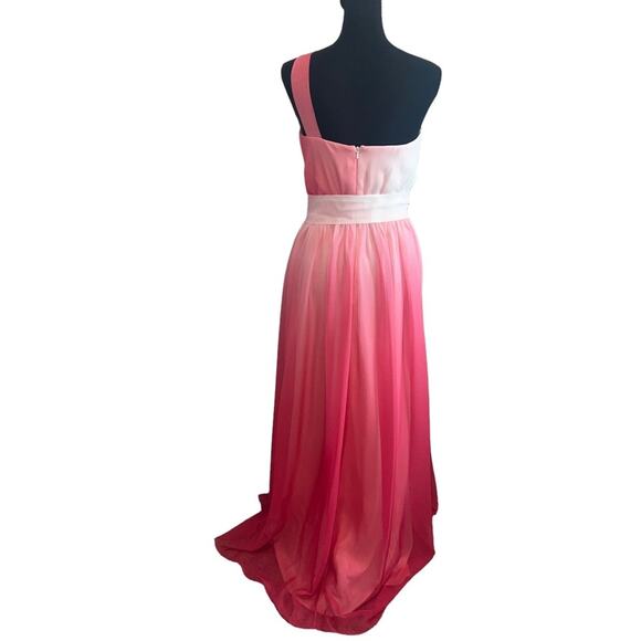 DESSY COLLECTION 2831P SZ 4 Daiquiri Ombre  BRIDESMAID PROM GOWN DRESS - Picture 3 of 9
